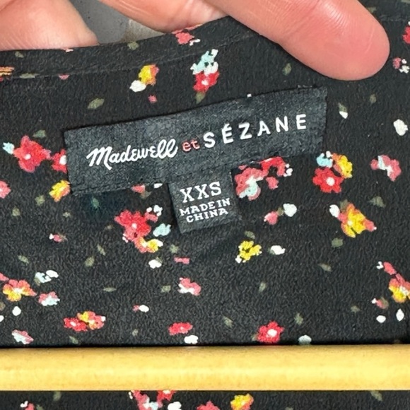 Sezane 100% Silk Elly Shirtdress Floral Print Size XXS Madewell Long Sleeve Boho - Picture 5 of 14